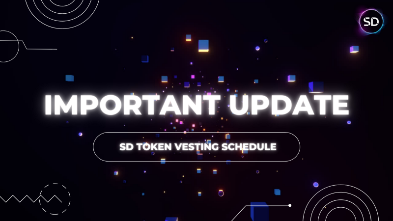 CF Announcement: SD Token Vesting