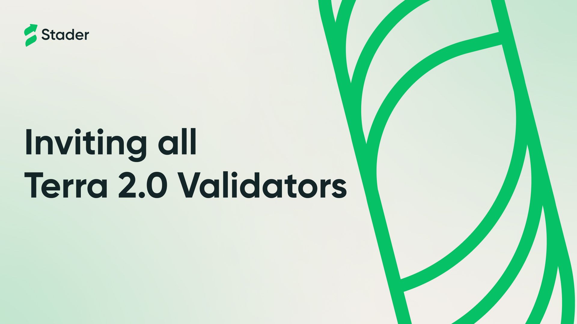 Stader on Terra 2.0- Invitation to Validators