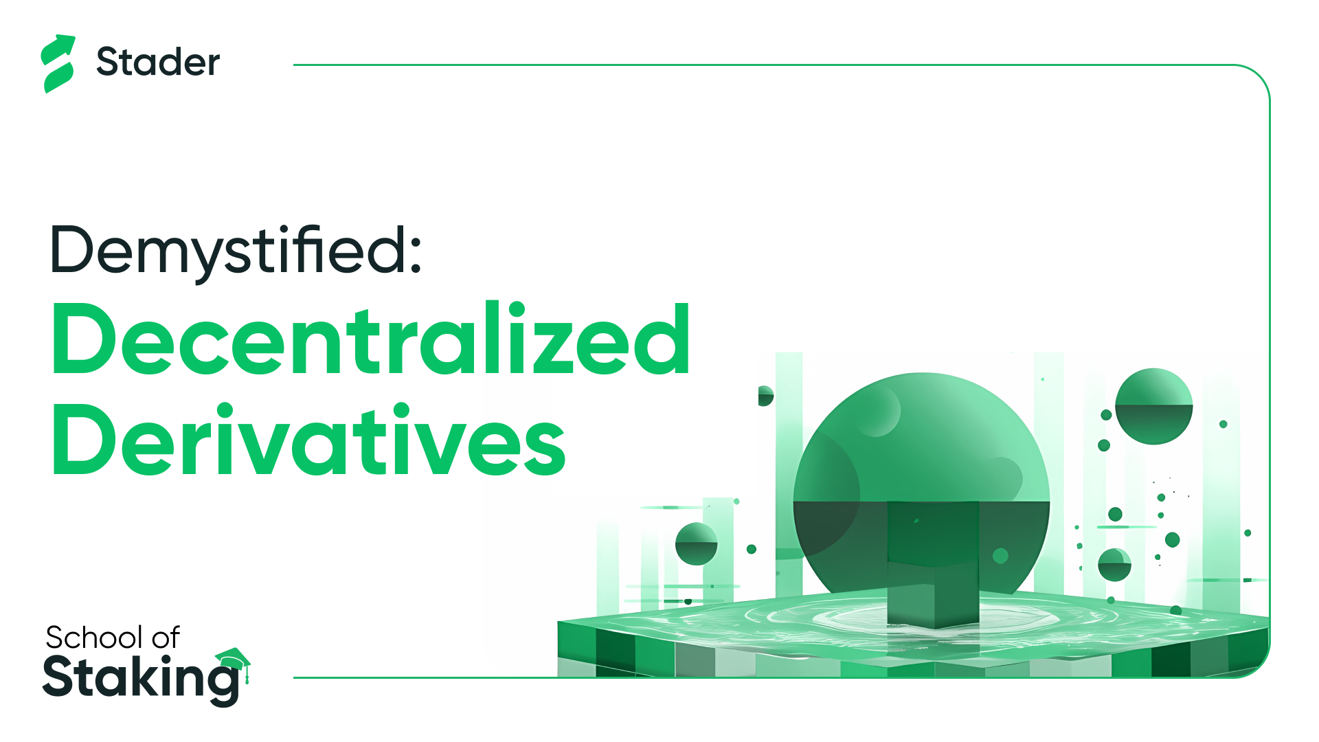 What are decentralised derivatives?