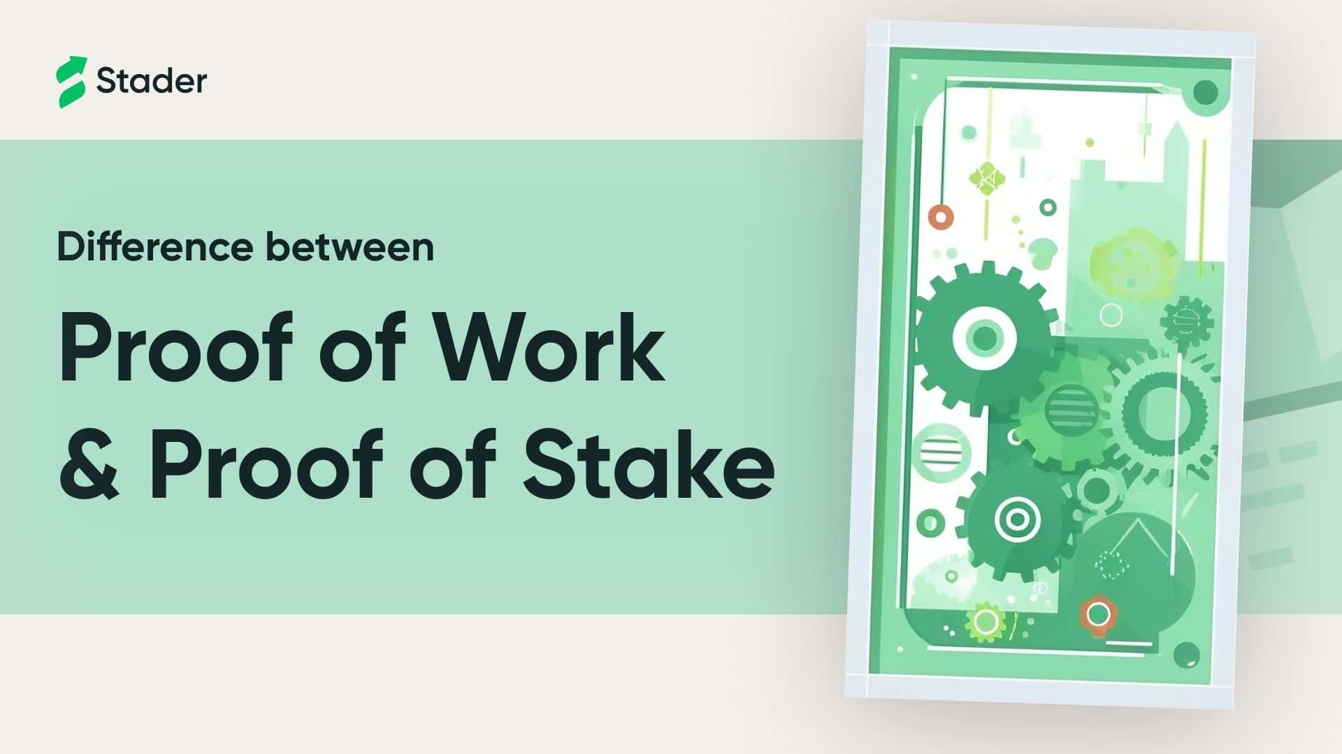 Proof of work vs Proof of stake Banner