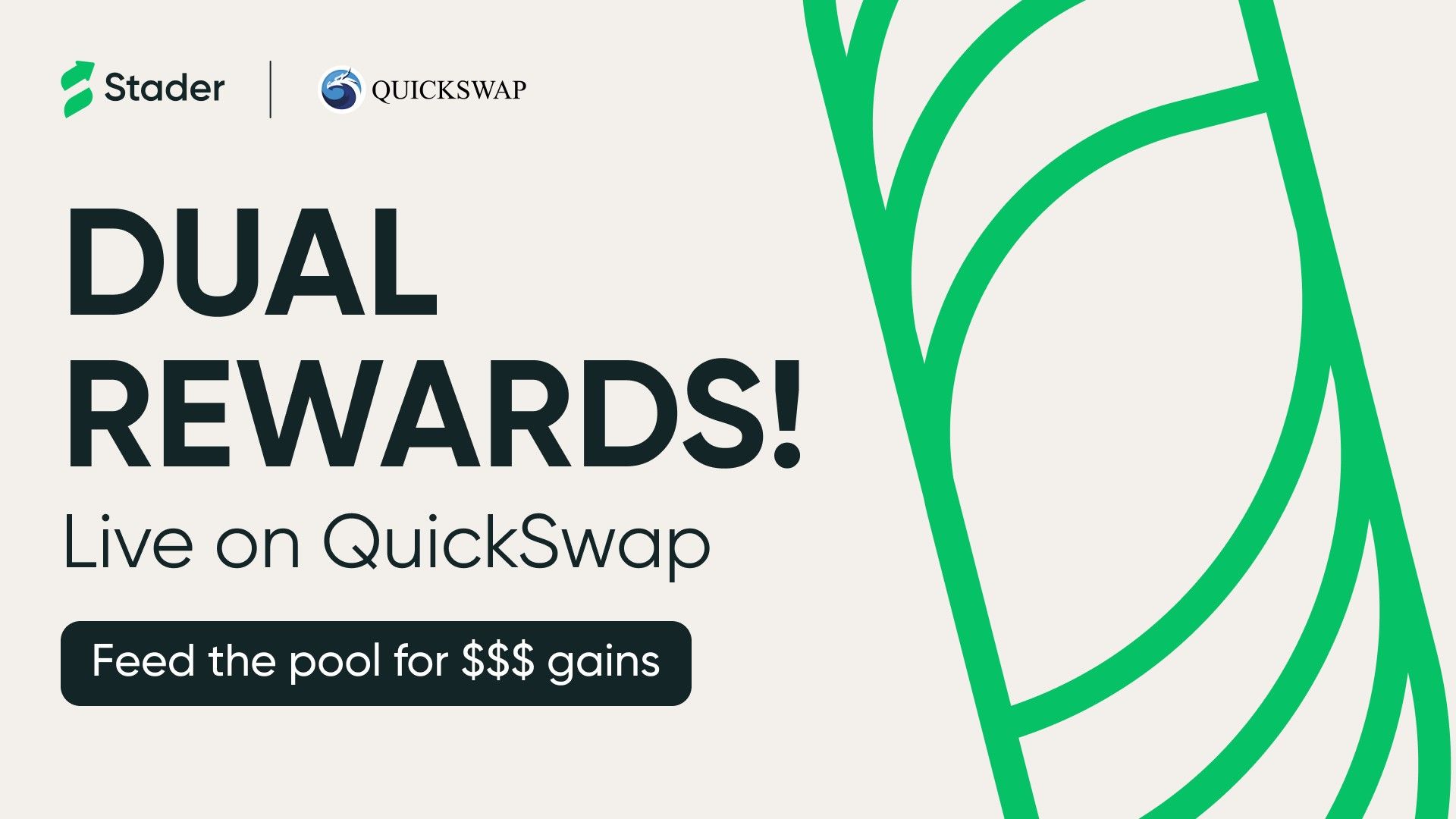 Dual Rewards Live on QuickSwap