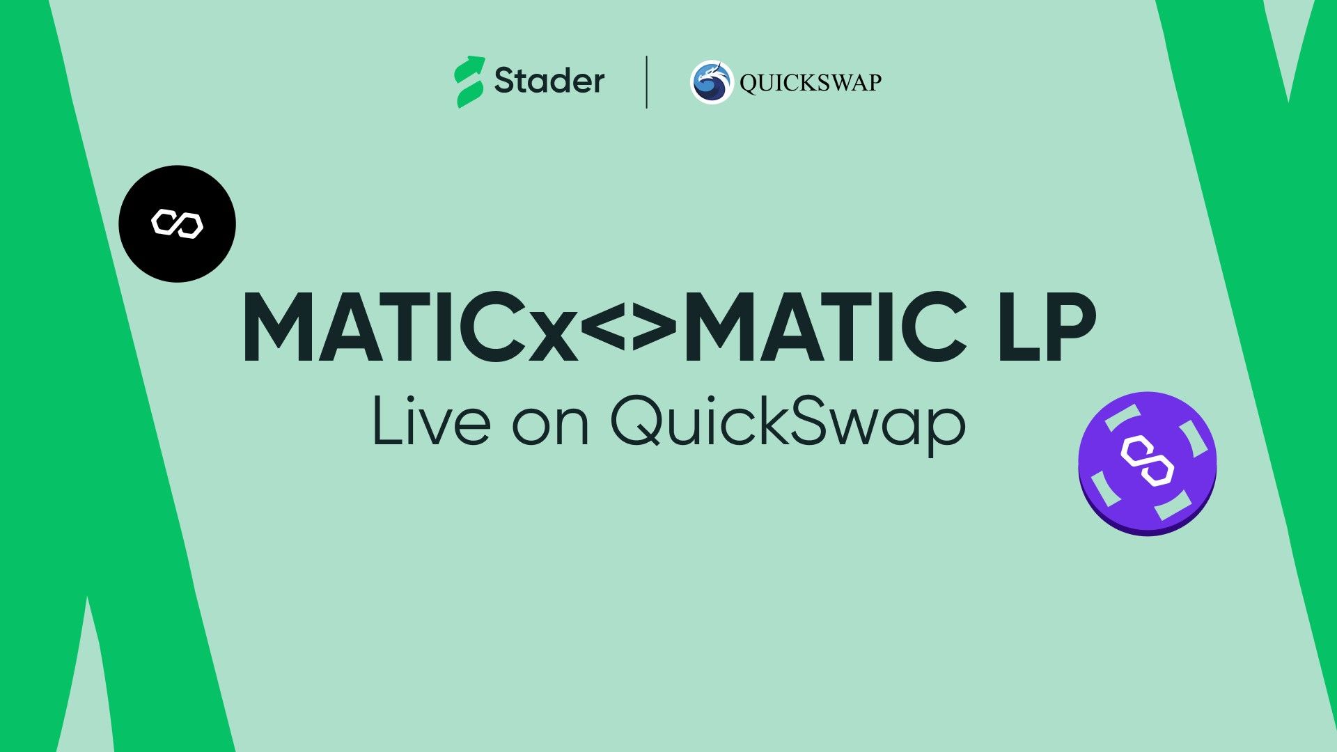 Matic-MaticX LP is Live on QuickSwap